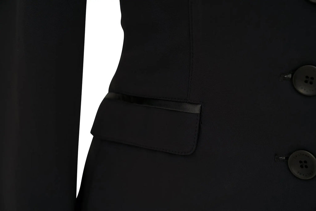 Grand Prix Saltare Dolce 4 Button Riding Jacket, Black