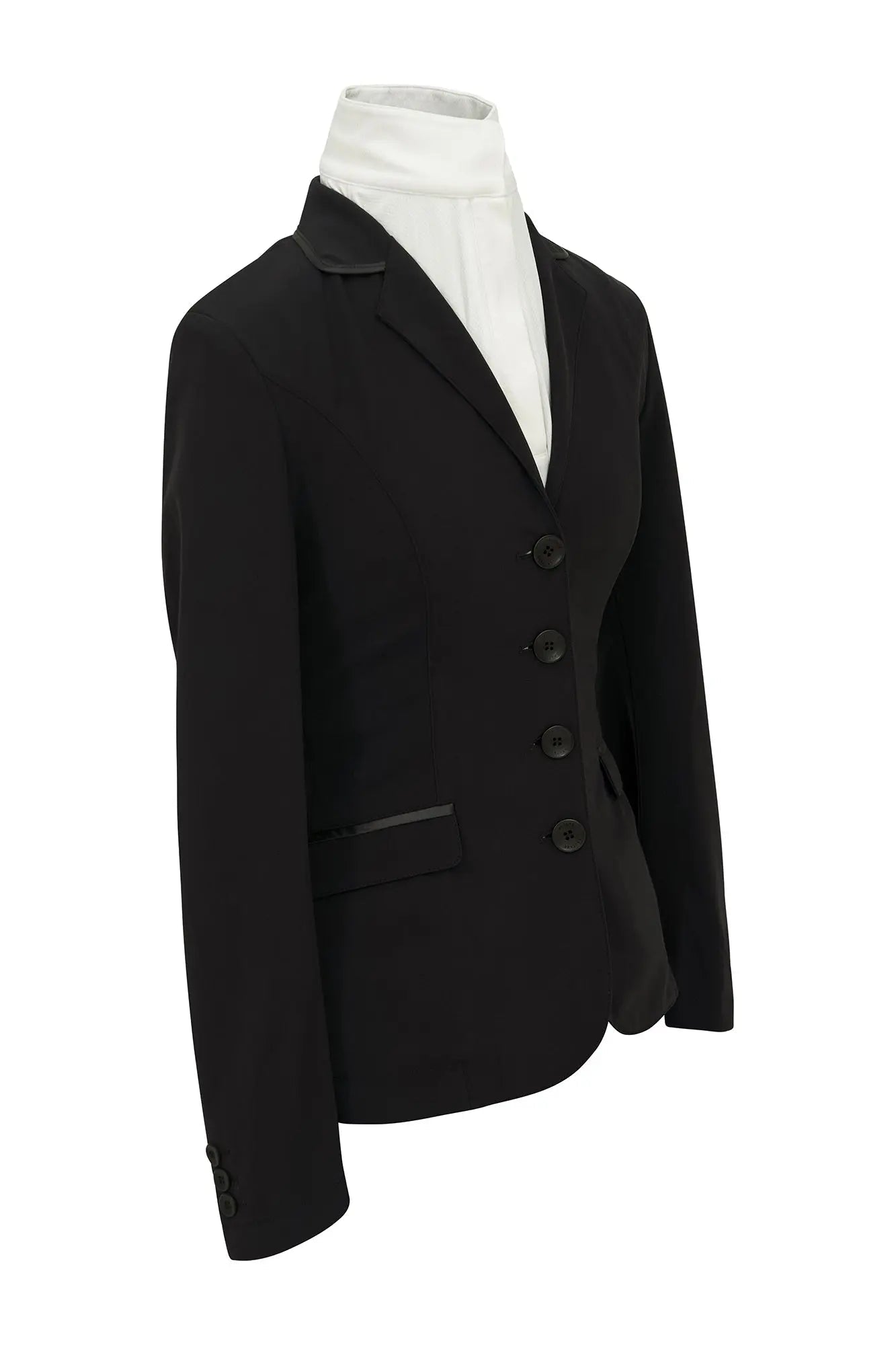 Grand Prix Saltare Dolce 4 Button Riding Jacket, Black