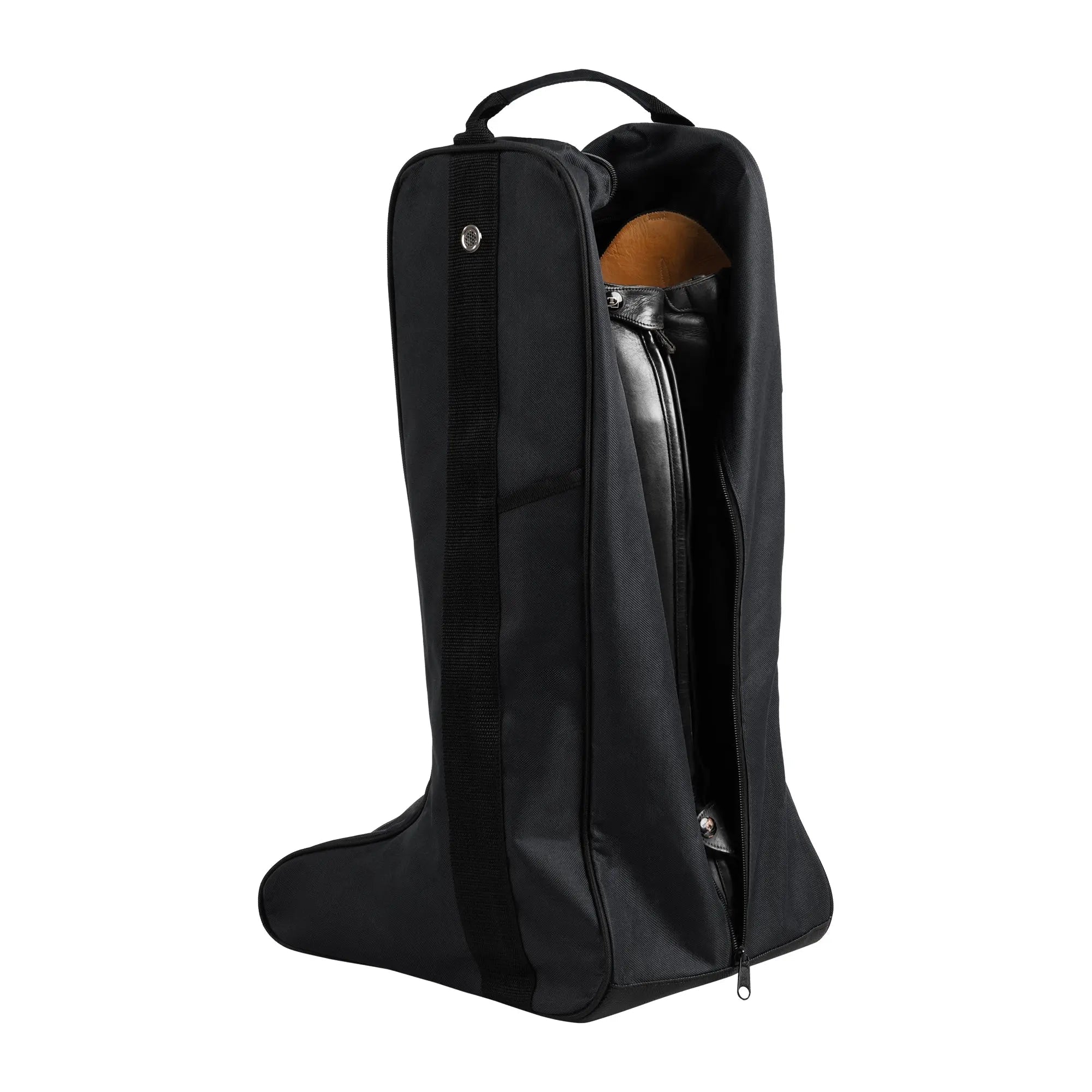 Huntley Equestrian Tall Riding Boot Bag, Black